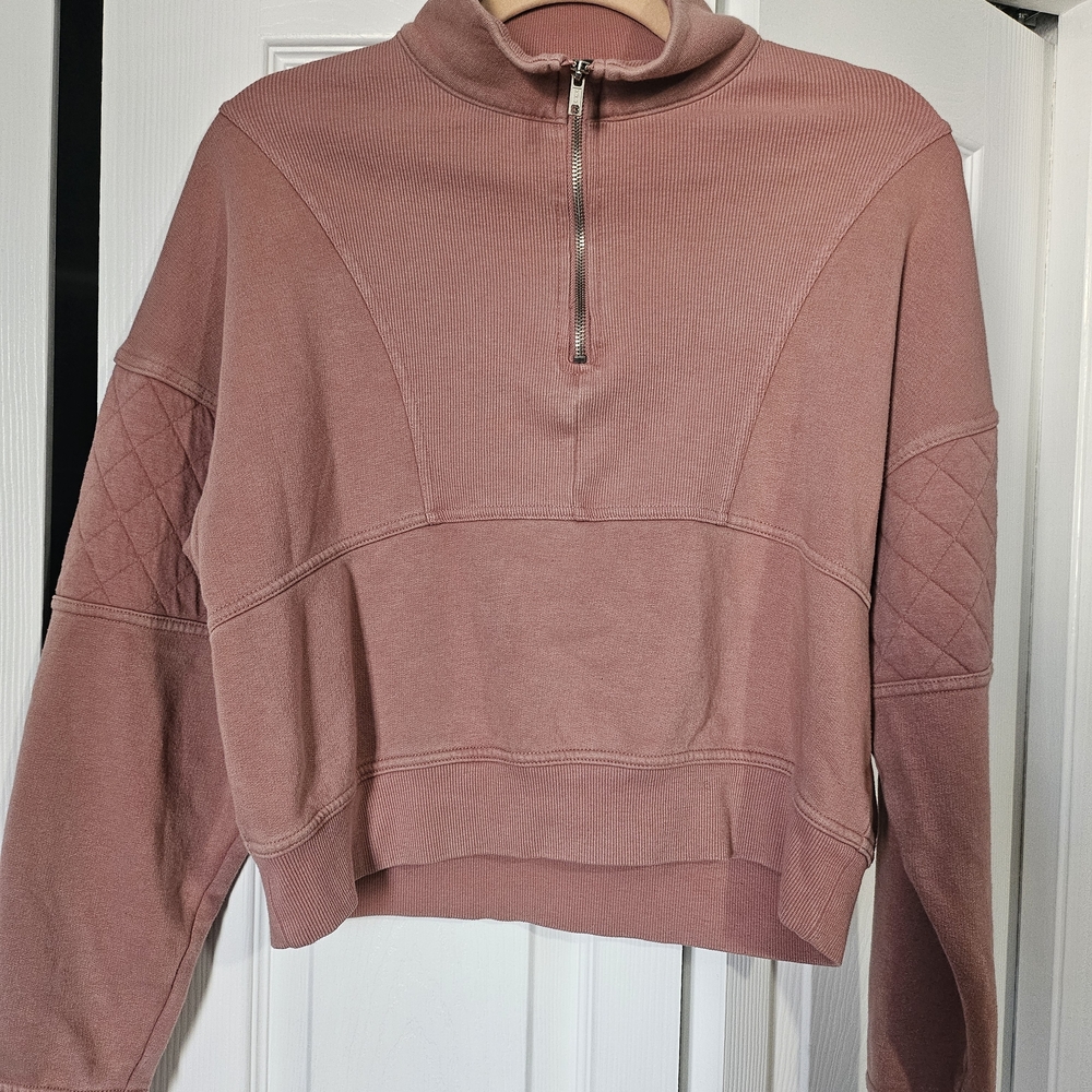 Wild Fable Mauve Half-Zip Pullover Sweatshirt — Size Small — Cozy Fall Essential
